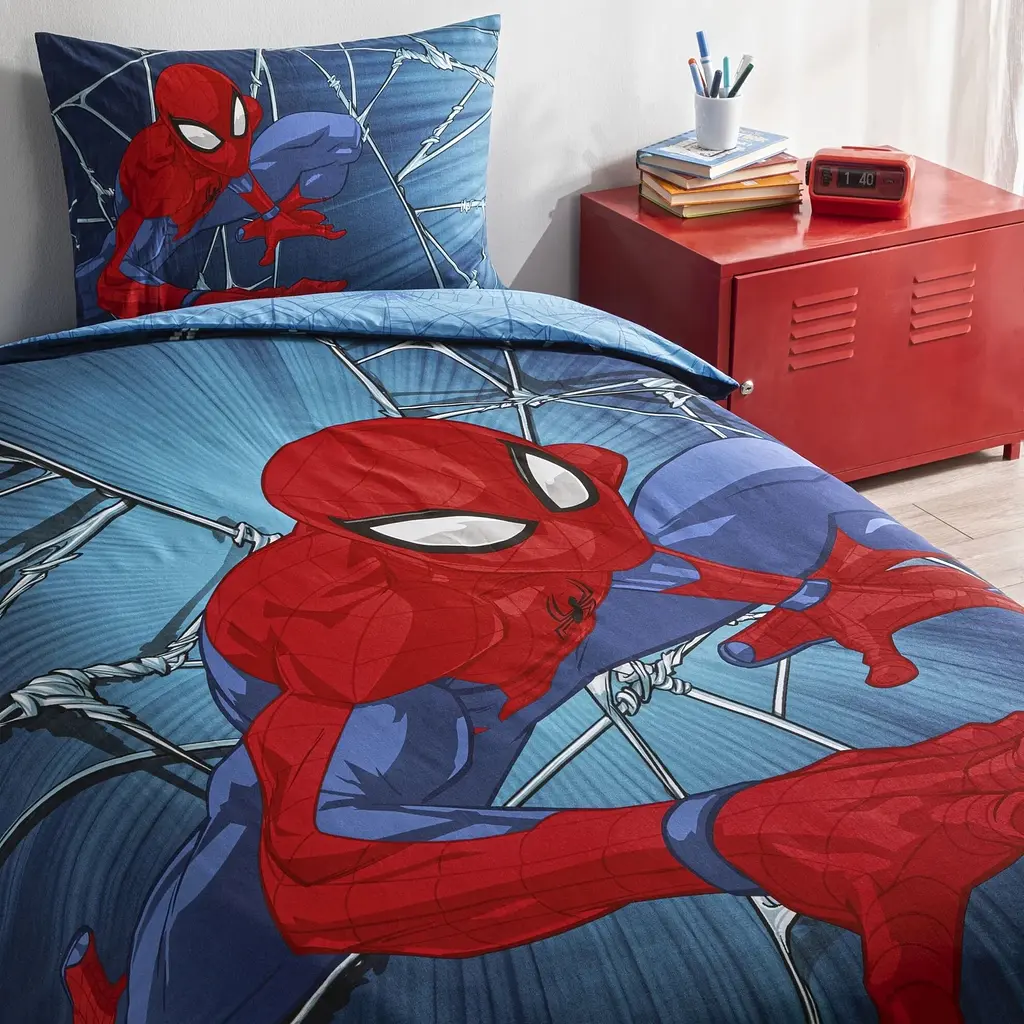 Підлітковий комплект Disney Spiderman Rise Ранфорс / простирадло на резинці Tac pbe0051157 - фото 2