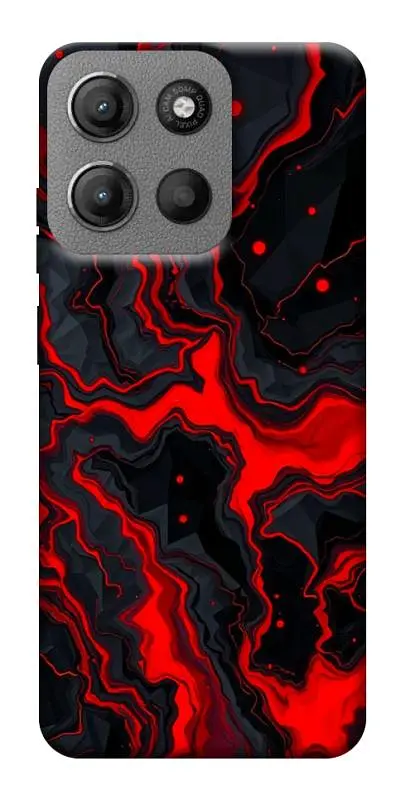 TPU чохол Demsky Black red marble для Motorola Moto G15 4G