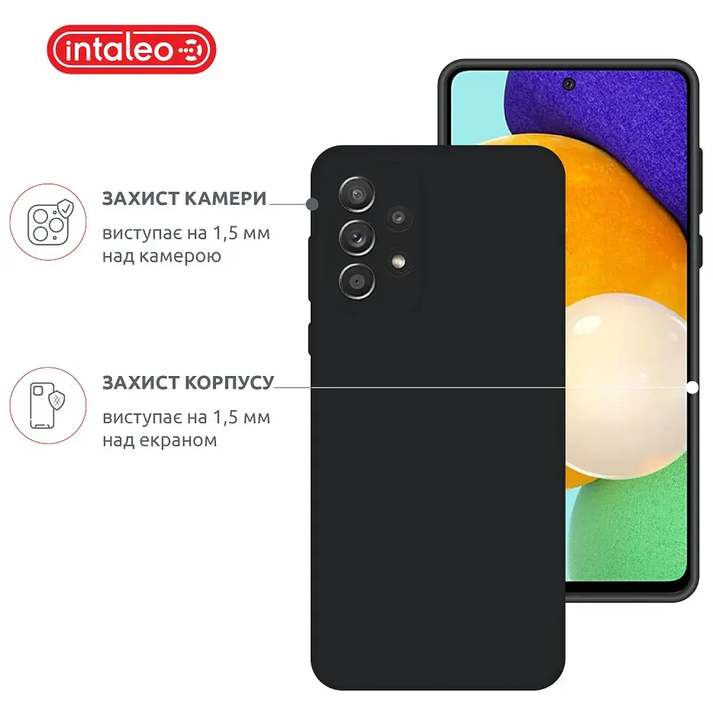 Чохол до мобільного телефона Intaleo SoftShell Samsung Galaxy A72 Black (1283126563126) - фото 3