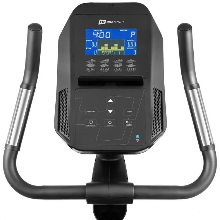 Велотренажер Hop-Sport HS-300H Aspect с матом электромагнитный серый - фото 9
