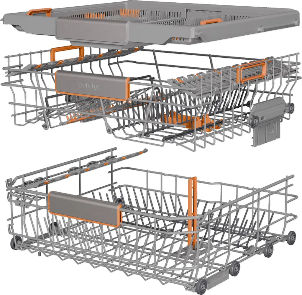 Посудомийна машина Gorenje вбудовувана, 16 комплектів A+++, 60 см, інвертор, Wi-Fi, AquaStop, білий - фото 8