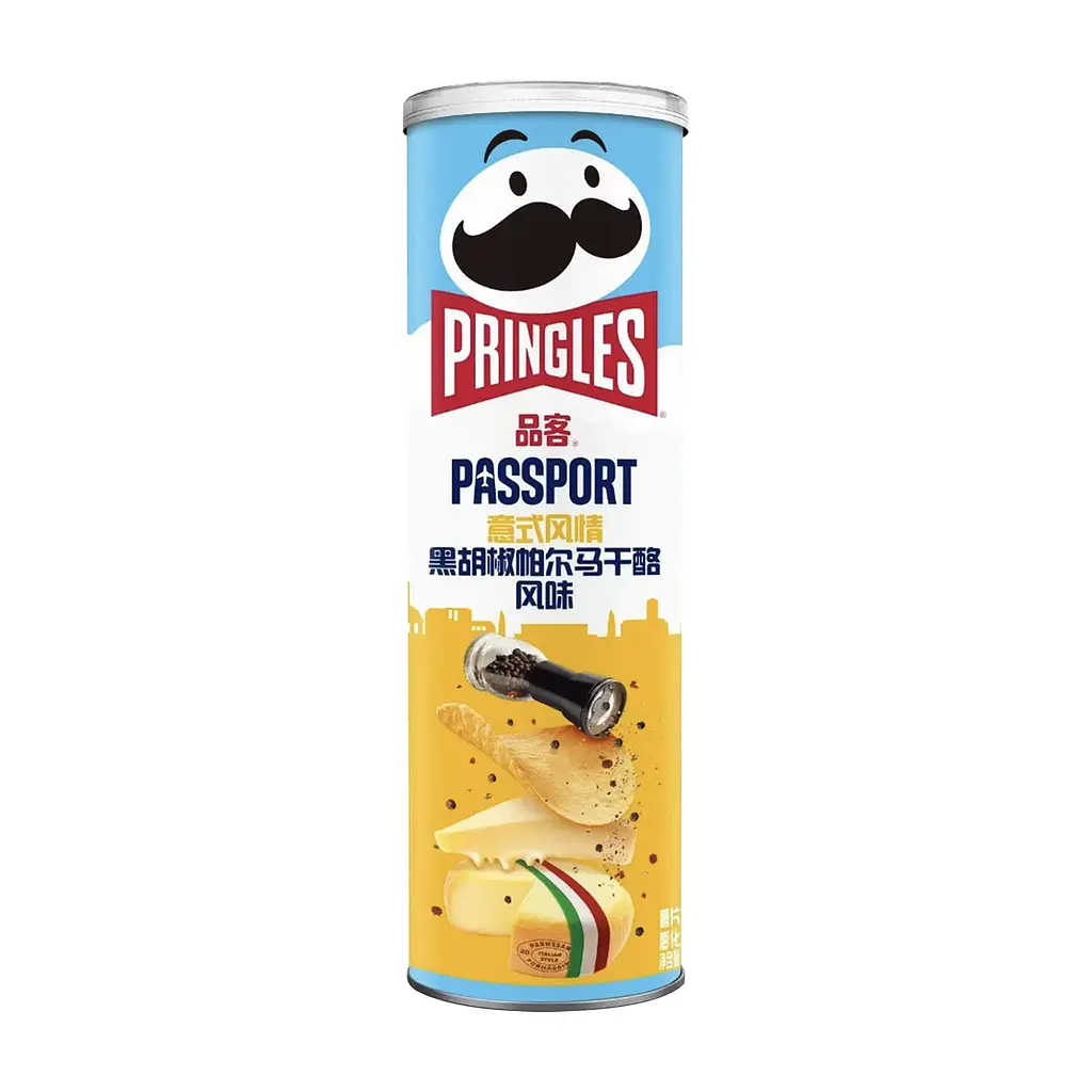 Чіпси Pringles Black Pepper & Parmesan flavor 110 г