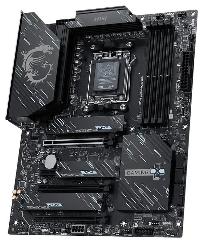 Материнська плата MSI X870E GAMING PLUS WIFI (X870E GAMING PLUS WIFI) (Socket AM5, AMD X870E, ATX) - фото 2