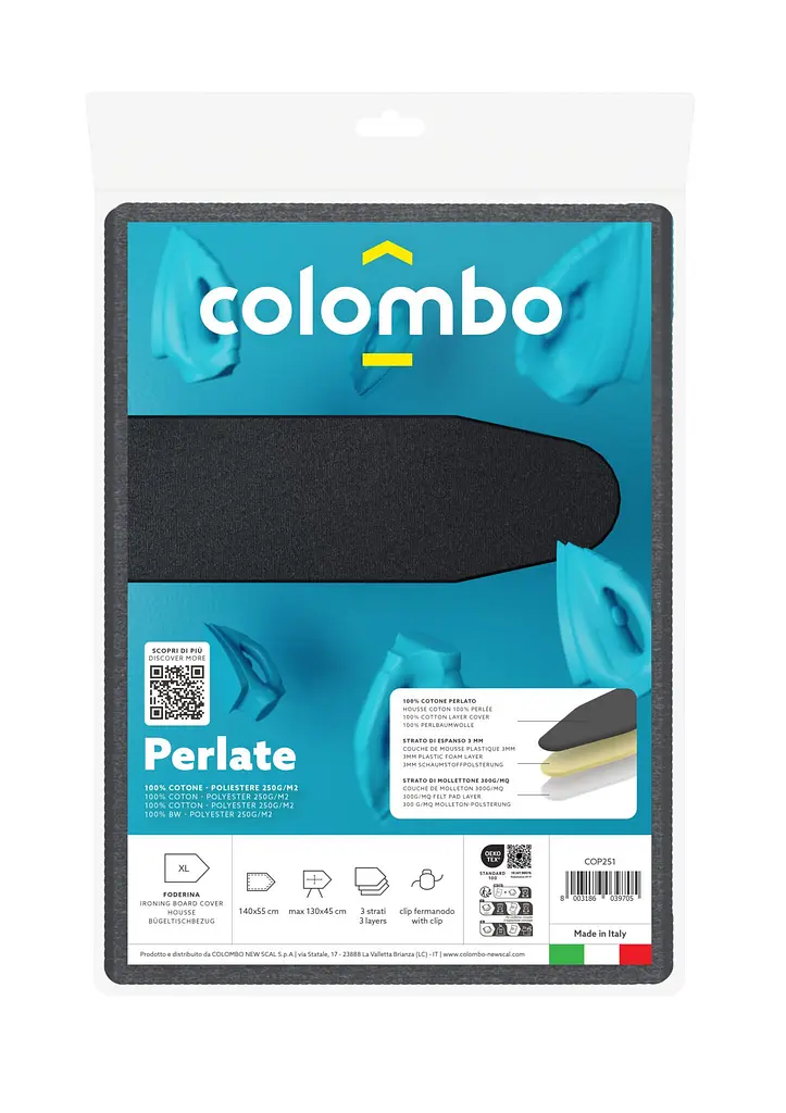 Чохол для прасувальної дошки Colombo Pearlised Black 130 x 50 см (COP250) - фото 2