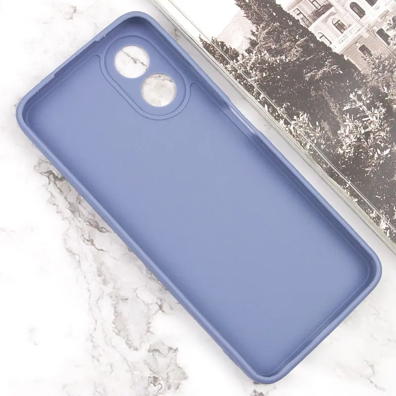 Силіконовий чохол Candy Full Camera для Oppo A58 4G Блакитний / Mist blue - фото 3