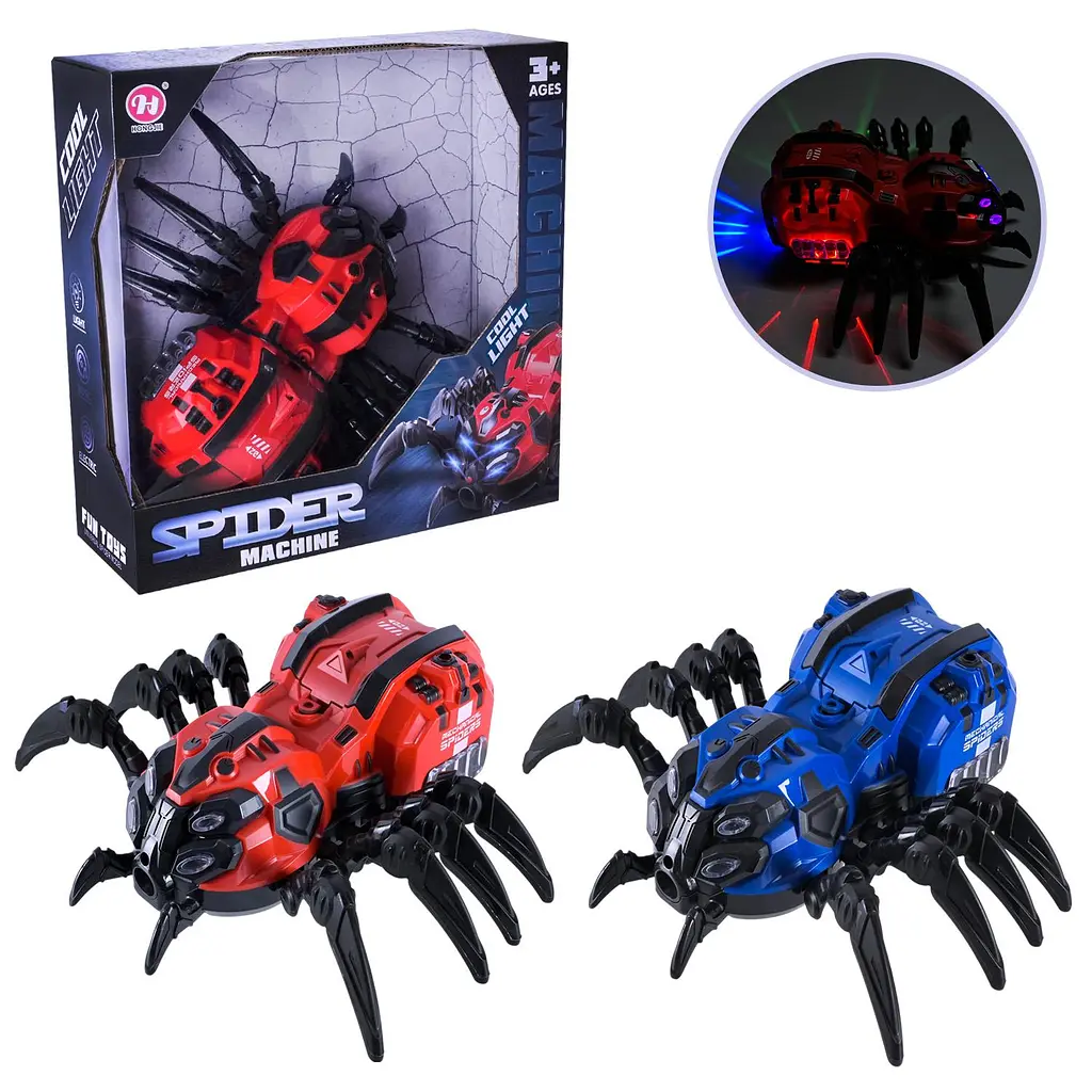 Інтерактивний робот-павук Spider Machine зі світловими ефектами та імітацією диму (HJ918K) в асортименті