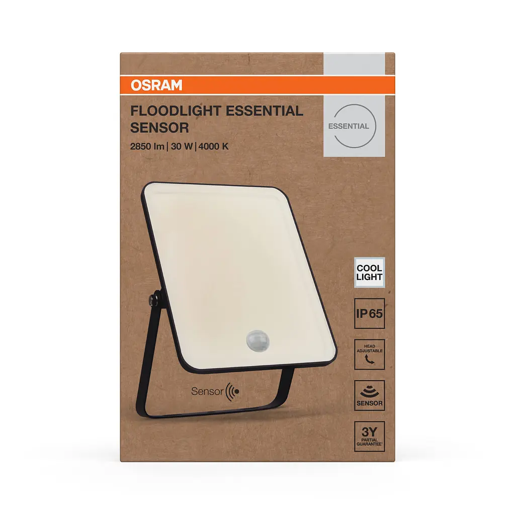 Osram Прожектор OSRAM ECO 30Вт 2850Лм 4000K датчик руху чорний - фото 5