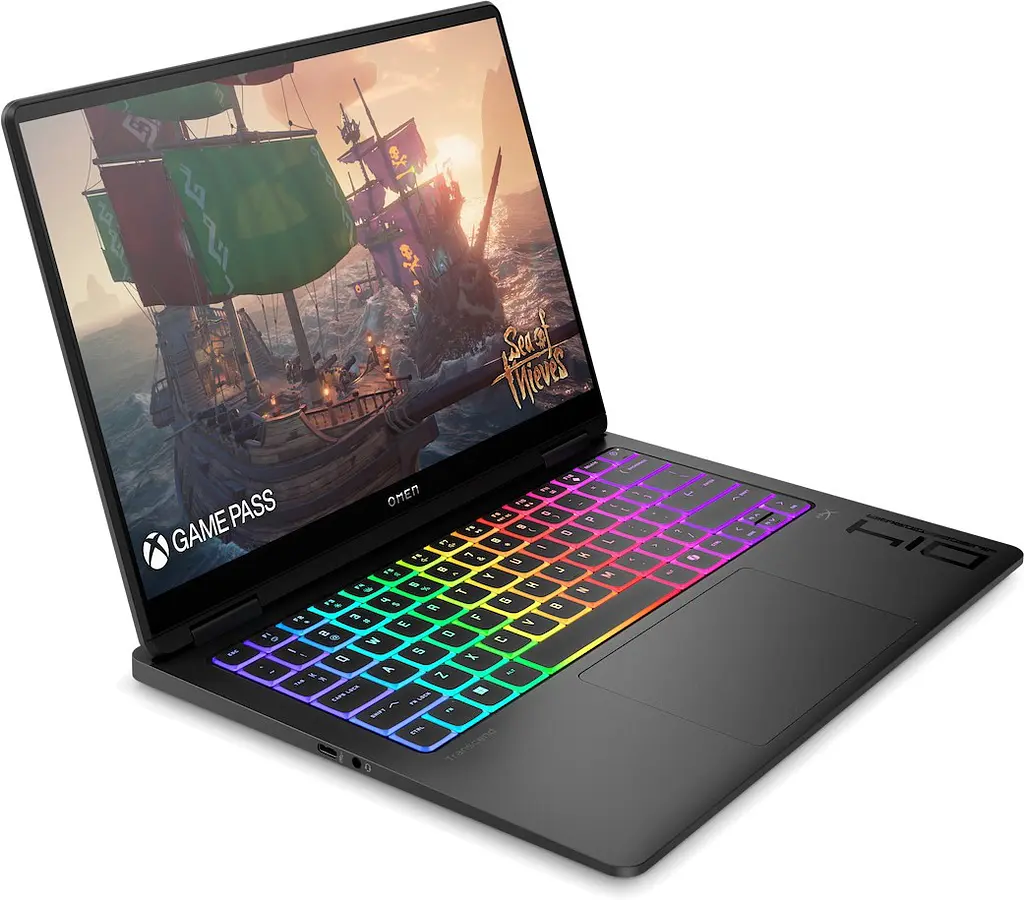 Ноутбук HP OMEN Transcend 14-fb1002ua 14" 3K OLED Intel U9-285H 64GB F2048GB NVD5070-8 DOS чорний - фото 2