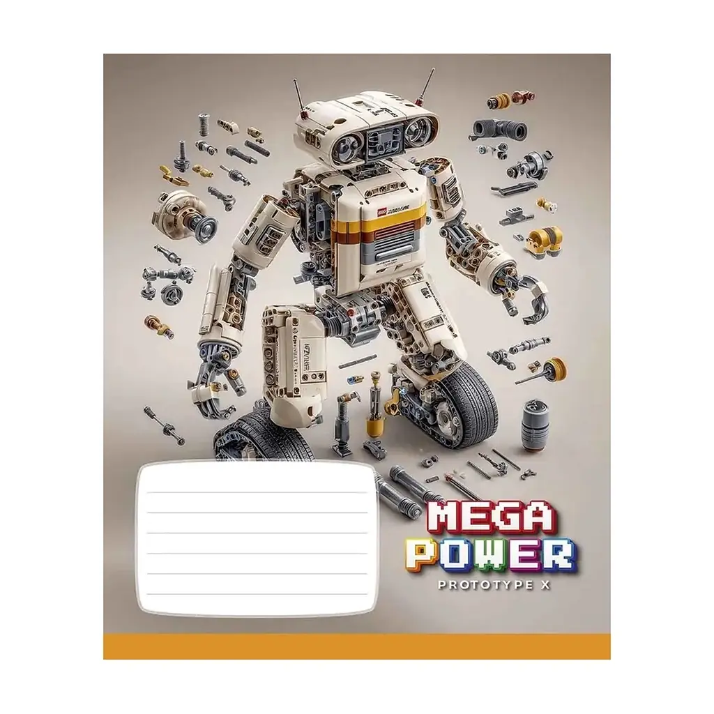 Зошит Школярик Star Mega Power 12 аркушів клітинка (012-3745K), в асортименті - фото 4