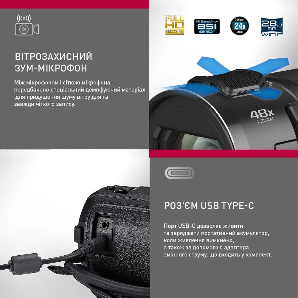 Відеокамера Panasonic HC-V900E-K цифрова - фото 5