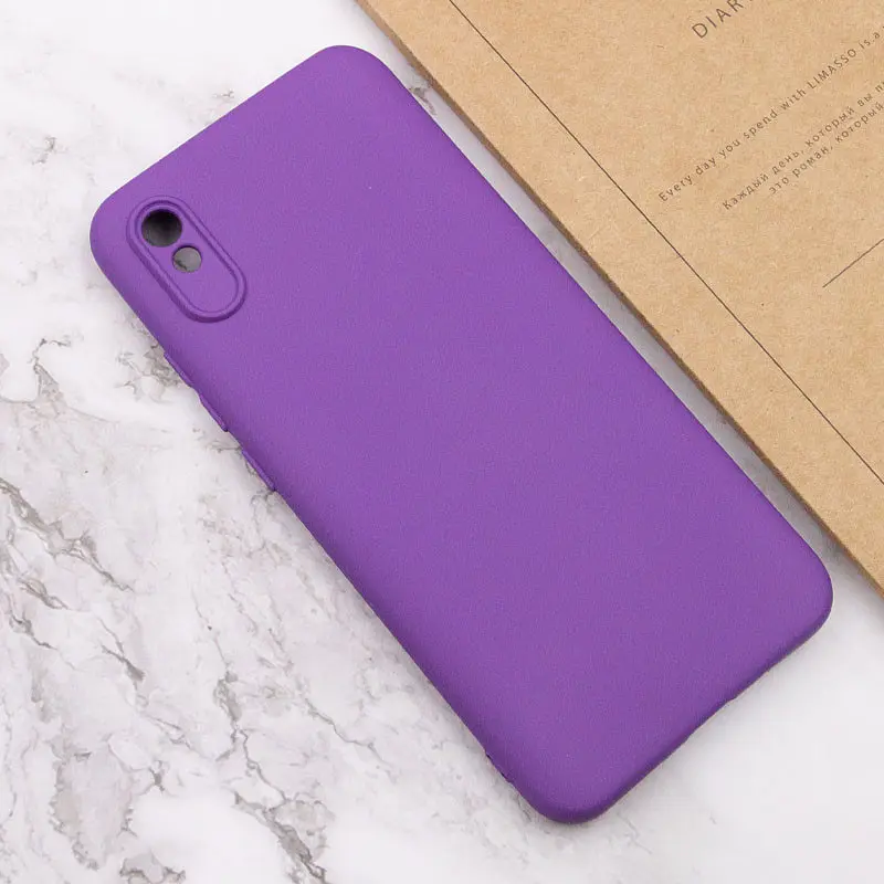 Чохол Silicone Cover Lakshmi Full Camera (A) для Xiaomi Redmi 9A Фіолетовий / Purple - фото 4