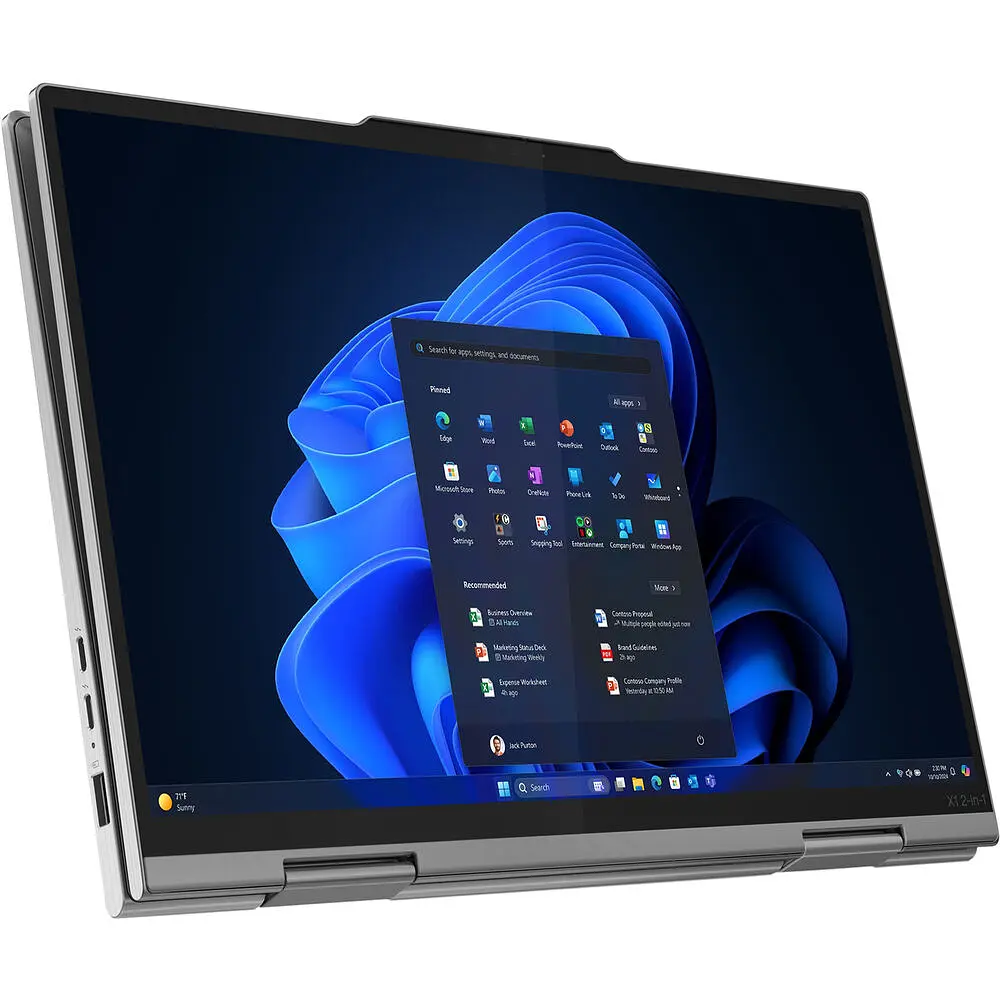 Ноутбук Lenovo ThinkPad X1 2-in-1 Gen 10, Дисплей 14" 2.8K OLED 500nits сенсорный экран, процессором Intel Core Ultra 7 265U vPro, Память 64GB LPDDR5x, spatiu de накопитель 2TB SSD, Intel графикой, Windows 11 - фото 5