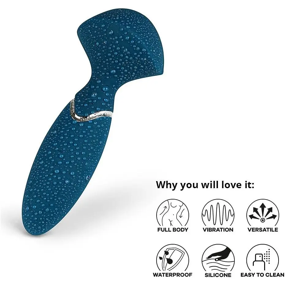 Вібромасажер Satisfyer Mini Wand-er Blue (SO7794) [169271] - фото 7