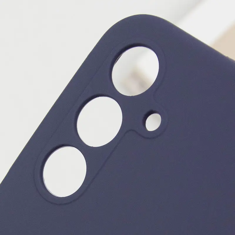 Чохол Silicone Cover Lakshmi Full Camera (AAA) для Samsung Galaxy A26 5G Темно-синій / Midnight blue - фото 6
