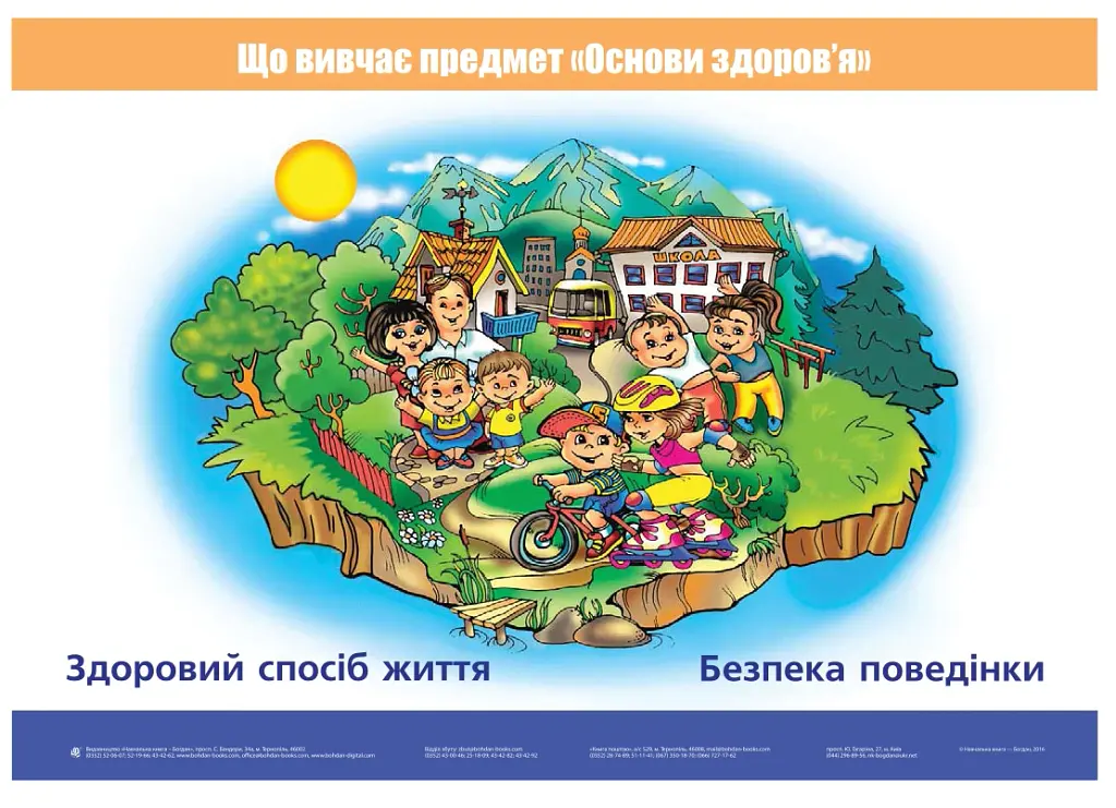 Я досліджую світ. 1 клас. Основи здоров’я. Таблиці - Наталя Будна - фото 2