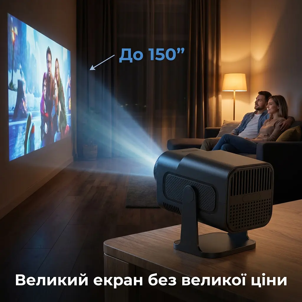 Проектор Magcubic Android 11 HY320 mini Allwinner H713 (чорний) - фото 3