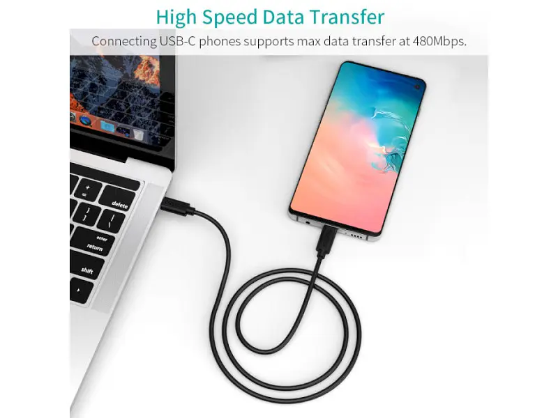 Кабель USB Type-C Choetech USB Type-C to USB Type-C 2m Black (CC0003) - фото 2