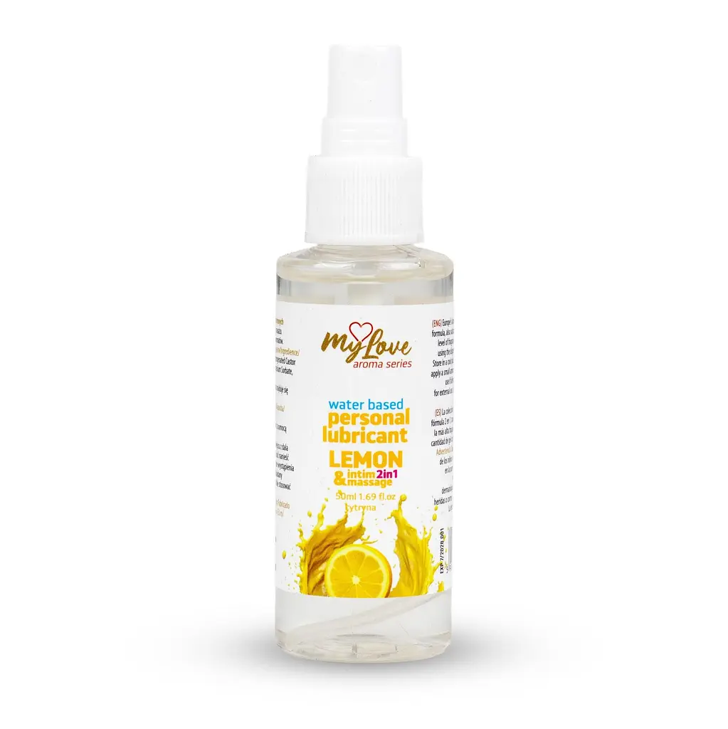 Лубрикант Boys Of Toys MyLove Aroma Series IntimMassage Lemon 2в1 та масажний гель, 50 мл