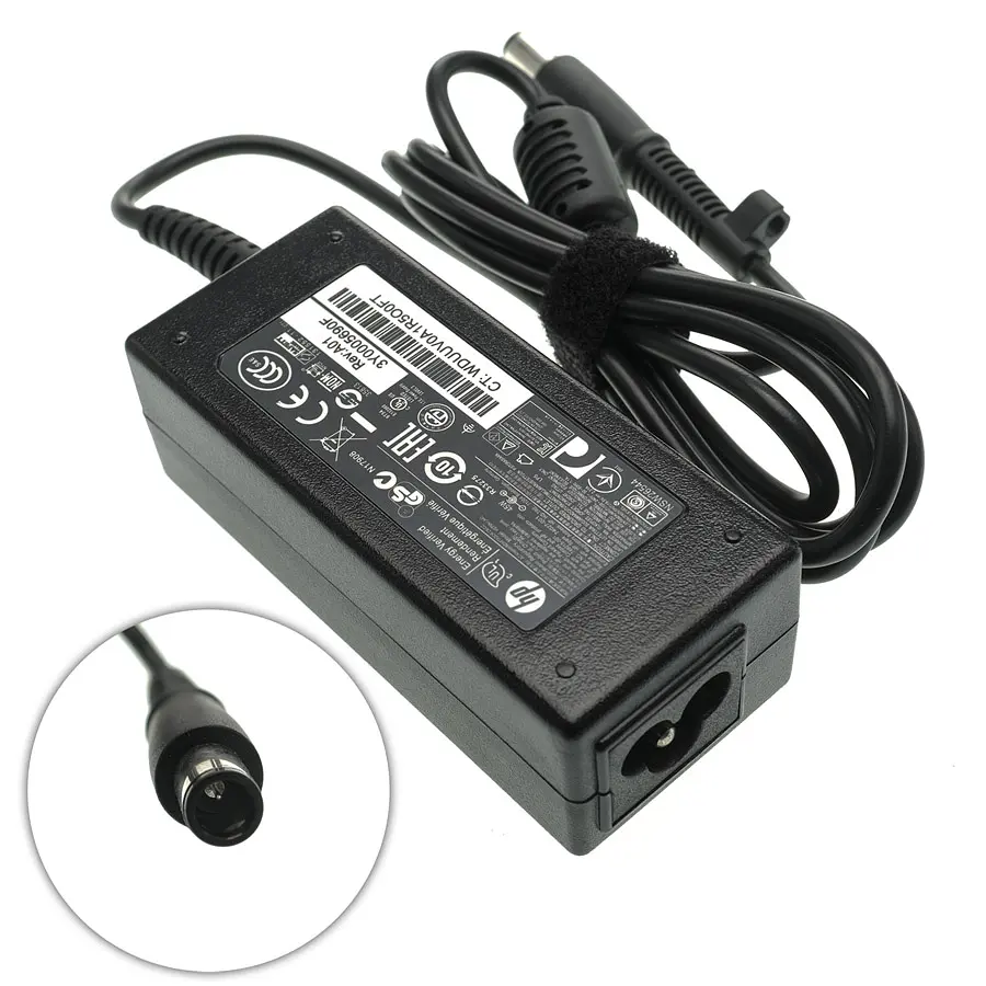Блок живлення для ноутбука HP 19.5V, 2.31A, 45W, 7.4x5.0-PIN, black (без кабелю!) - фото 2