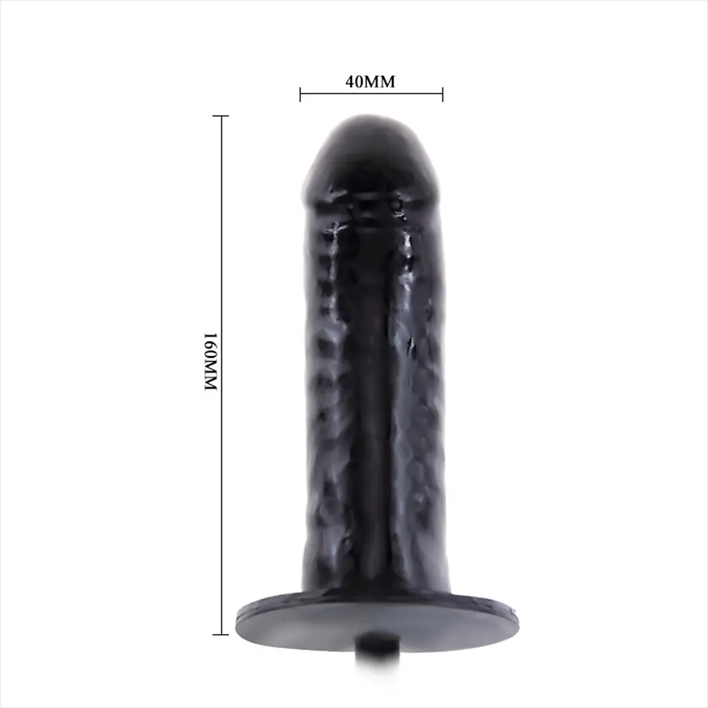 Анальный расширитель Baile Bigger Joy Inflatable Penis 16 см (чёрный) - фото 6