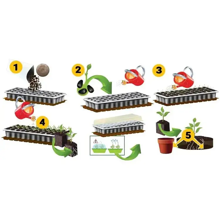 Касета для розсади Elsa 63 комірки без піддона (ksd-pet 63) - фото 2