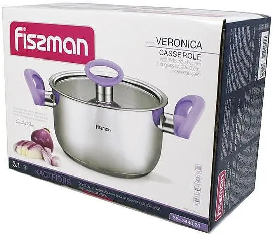Каструля Fissman Veronica з бакелітовими ручками Ø20х10 см kuh0007796 - фото 4
