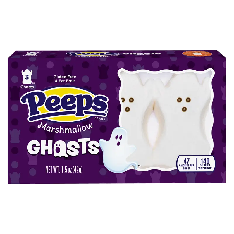 Маршмеллоу Peeps Ghost Marshmallow Halloween candy 42g