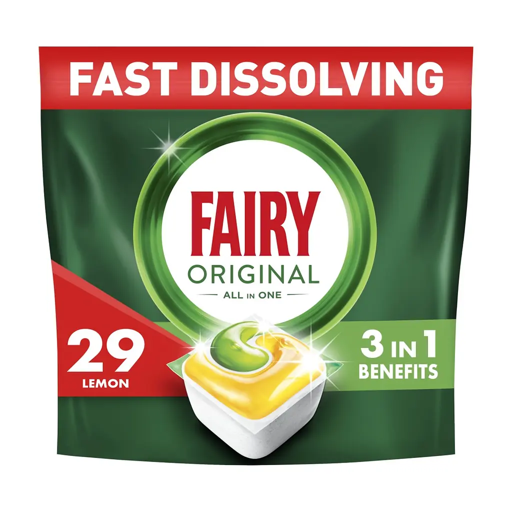 Таблетки для посудомийних машин Fairy Original All in One Lemon 29 шт. (8006540726891/8700216237314)