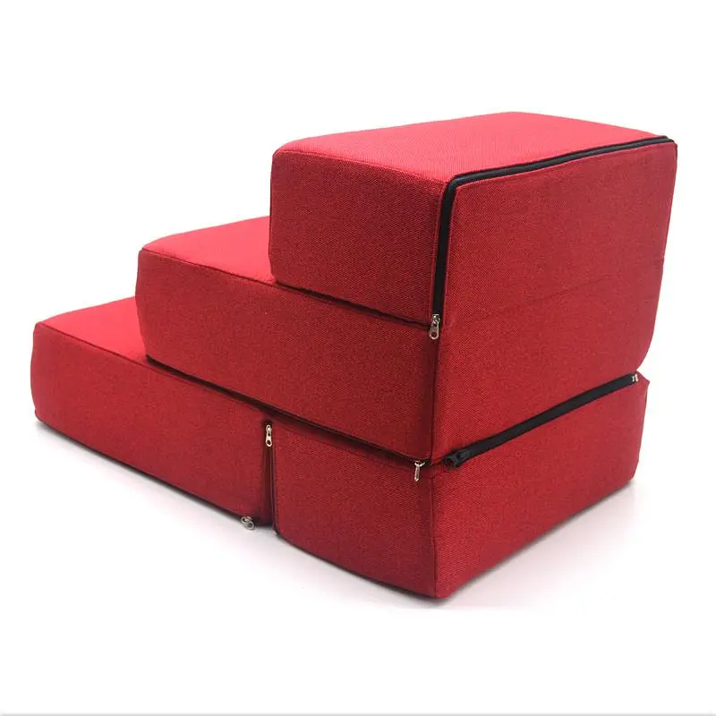 Сходинки Zoo-hunt трансформер для тварин Магнус трирівневі червоні - фото 4