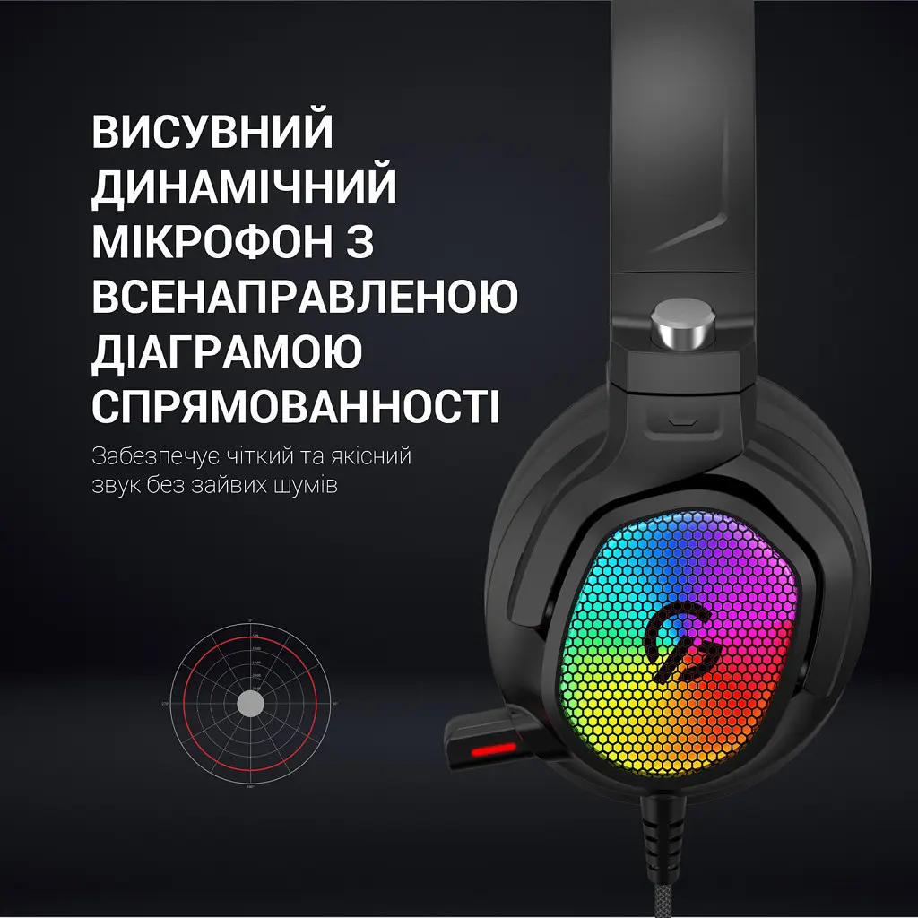 Навушники GamePro HS1300 RGB 7.1 Black (HS1300) - фото 7