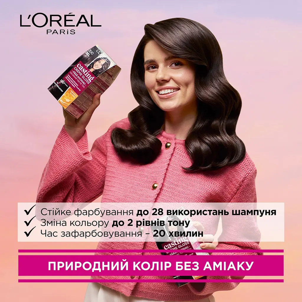 Краска-уход для волос без аммиака L'Oreal Paris Casting Creme Gloss, тон 910 (Очень светло-русый пепельный), 120 мл (A5777276) - фото 2