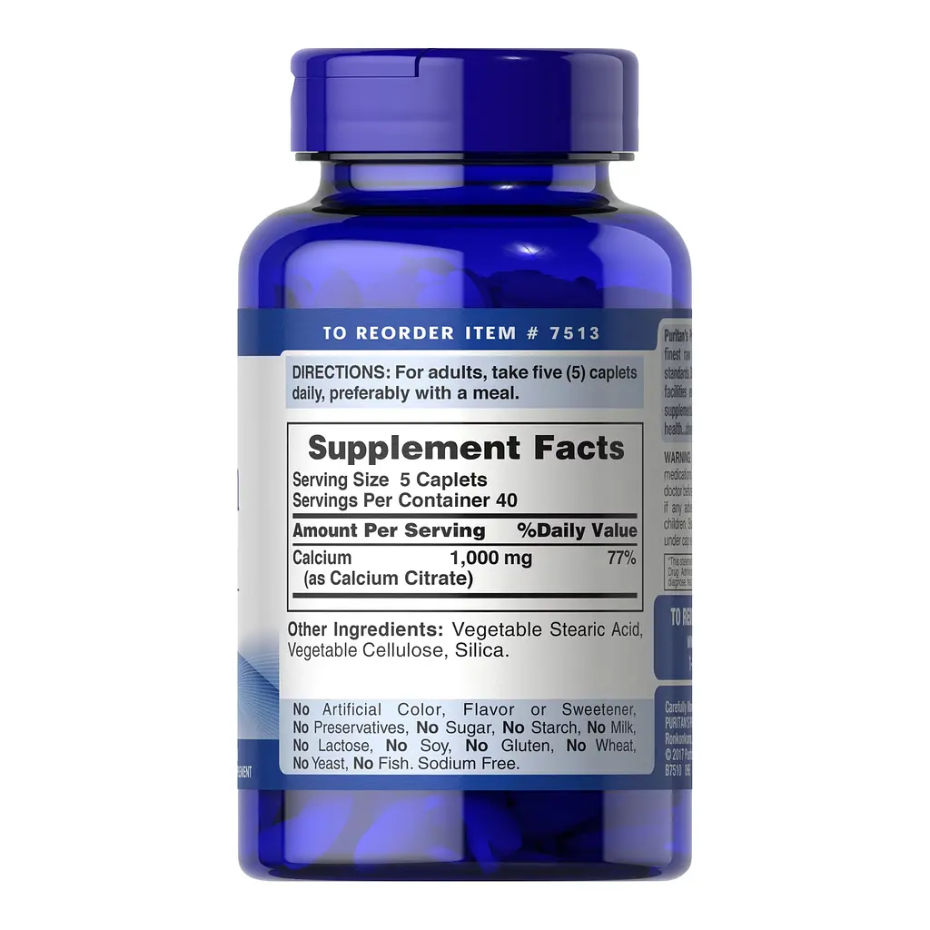 Кальцій цитрат Calcium Citrate 1000 мг 200 капсул - фото 2