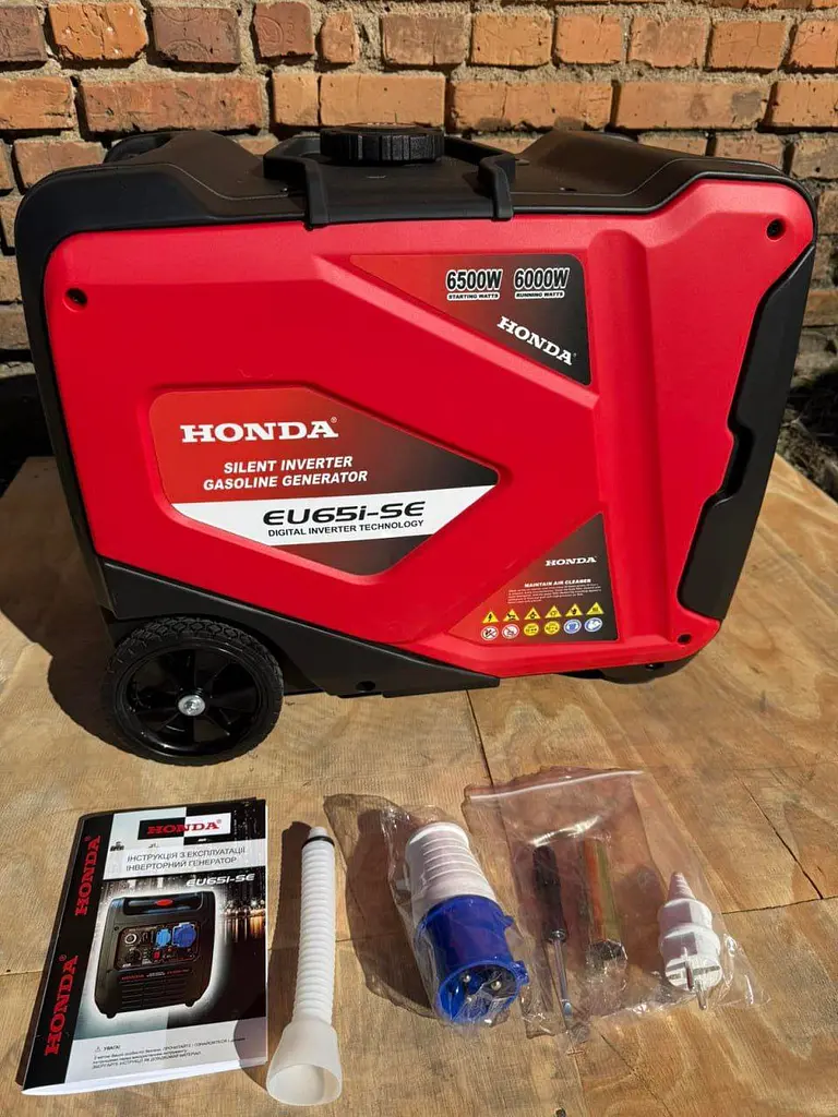 Інверторний бензиновий генератор-валіза з колесами Honda EU65i-SЕ 6.0/6.5 кВт + електростартер - фото 2