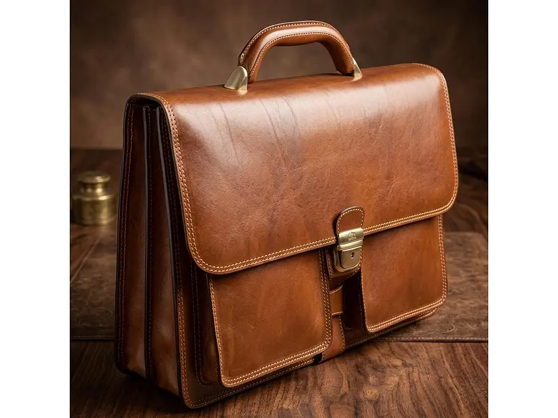 Чоловічий діловий портфель Italico 8013/42 Коньячний 42x30, 5x11 см TONY PEROTTI sum0029073 - фото 9
