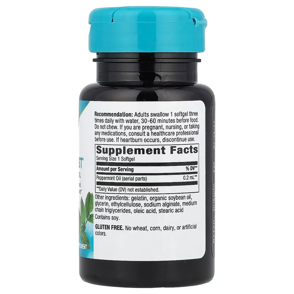 Масло м'яти Nature's Way Pepogest Peppermint Oil 60 капсул - фото 2