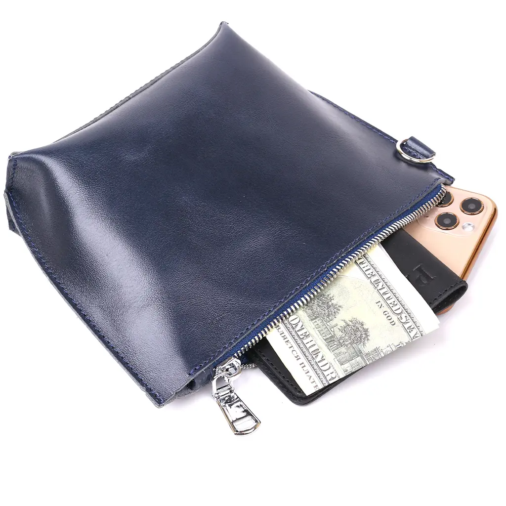 Косметичка кожаная женская SHVIGEL 20х13.5х5 см acs0025802 - фото 3