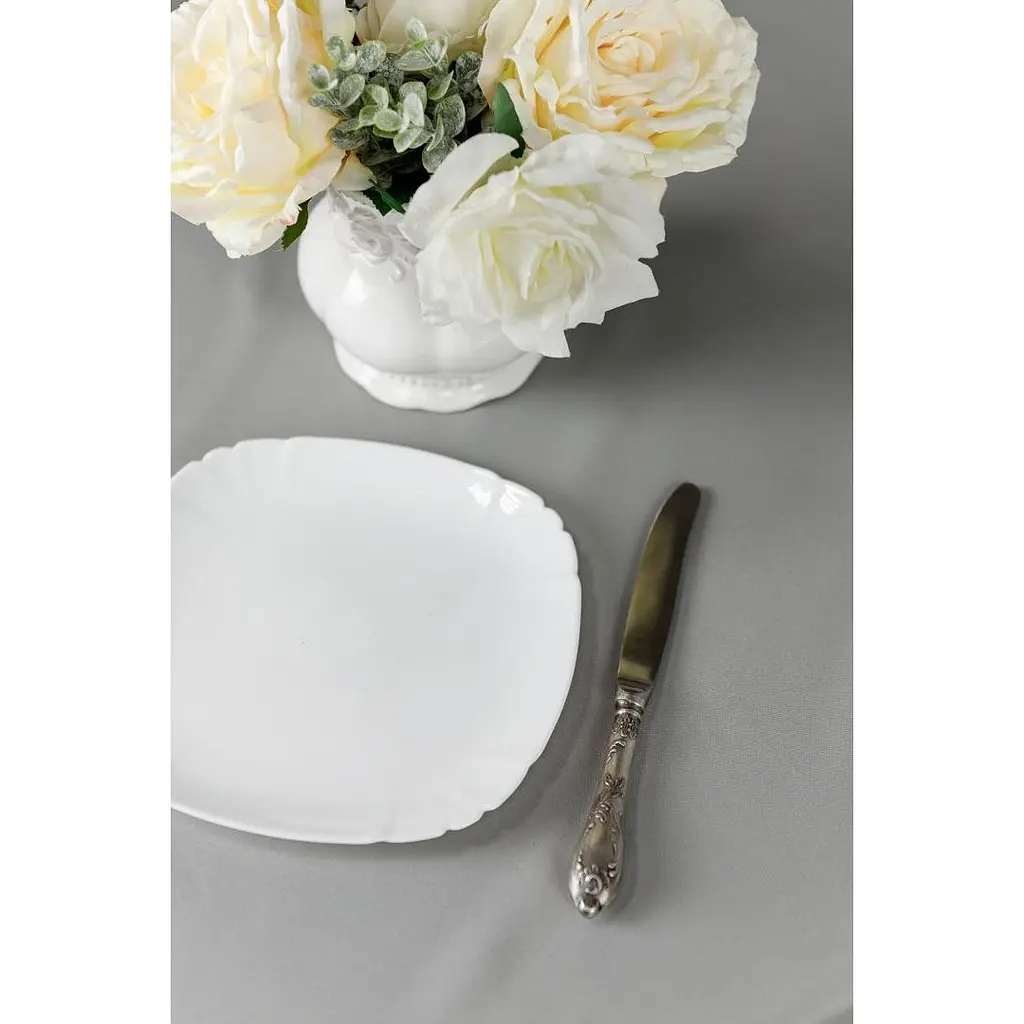 Скатерть Прованс Kelly серая 180x140 см (32916) - фото 6