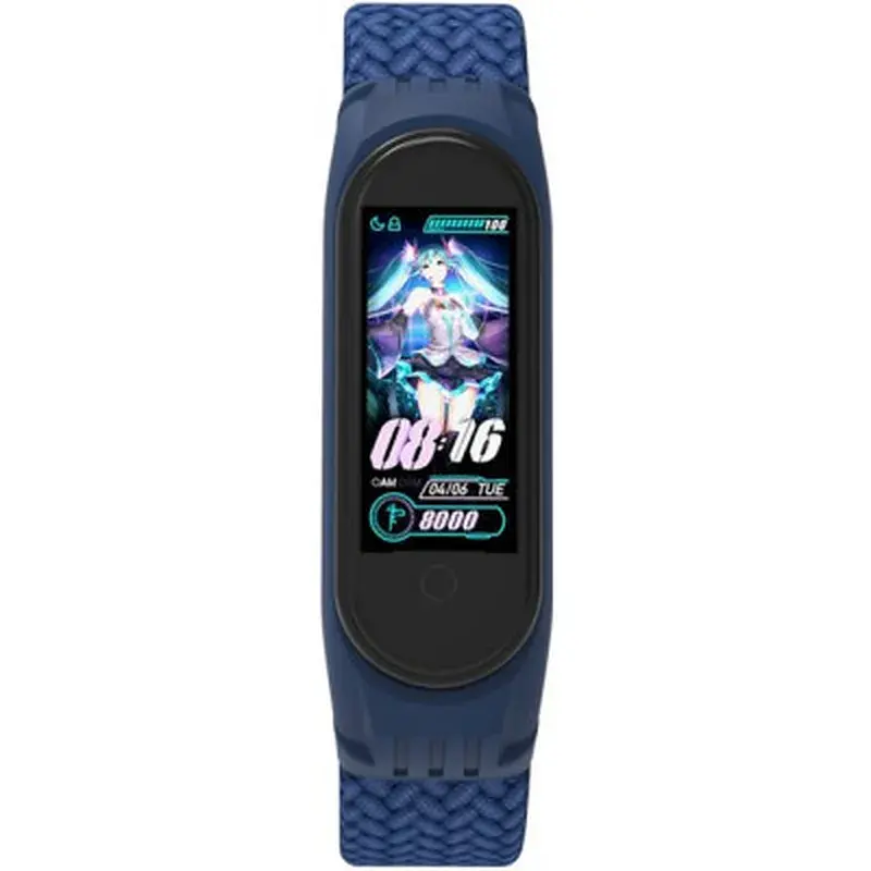 Ремінець до фітнес браслета Armorstandart Braided Solo Loop для Xiaomi Mi Band 4/5/6 Blue size S (ARM59178) - фото 2