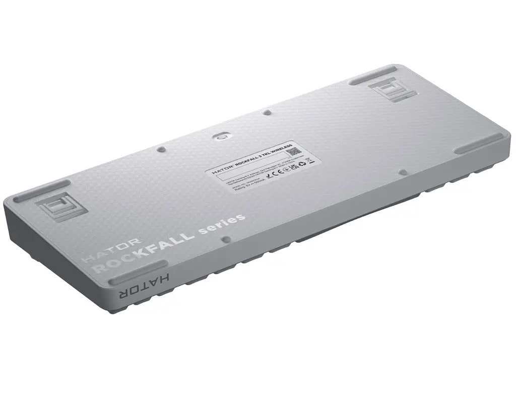 Клавиатура игровая механическая HATOR HTK-851UA White Wireless Rockfall 3 TKL Mecha orange, QMK/VIA - фото 5