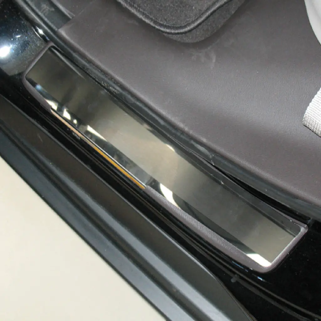 Накладки на пороги для Honda CR-V 2012-2017 Нержавіюча сталь із загином та Логотипом 4 шт (Premium P-HO24) - фото 2