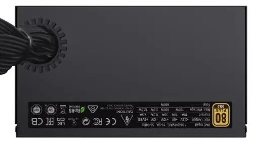Блок живлення 600 Вт, GX-600, Black, 80+ Gold GameMax teh0028897 - фото 6