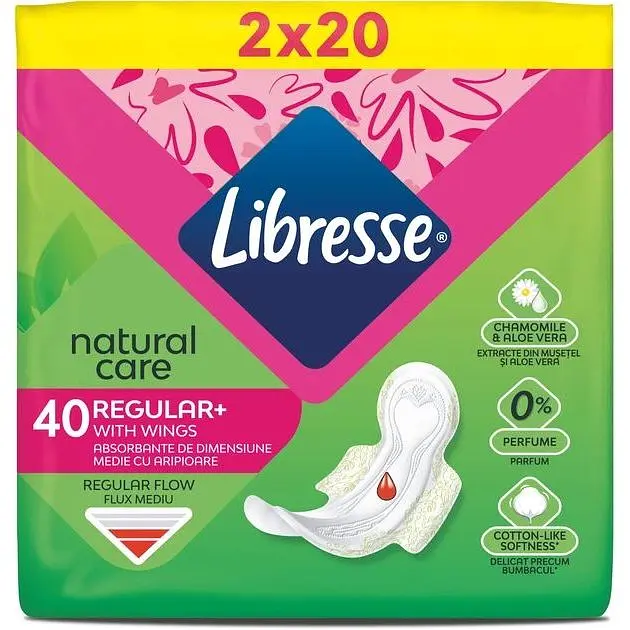 Прокладки гігієнічні Libresse Natural Care Regular 40 шт. - фото 2