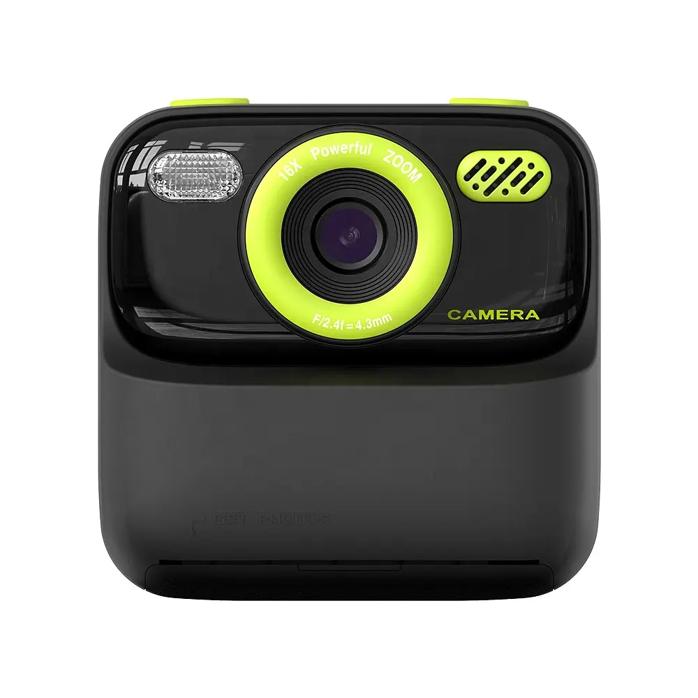 Дитяча камера миттєвого друку Instant Print Camera P79 (Чорно-зелений) - фото 2