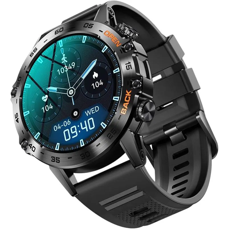 Смарт-годинник Uwatch Smart Delta K52 Black Rubber 2 ремінці (3166) - фото 3
