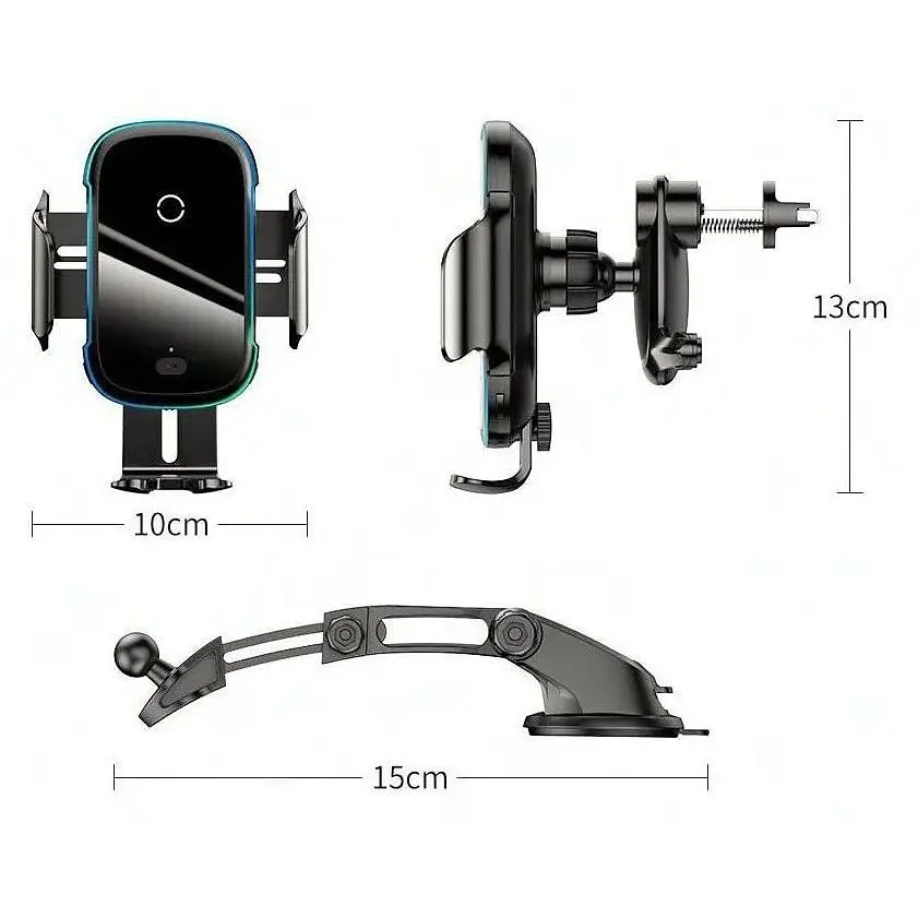 Автотримач із бездротовою зарядкою Baseus Light Electric Holder Wireless Charger 15W - фото 6