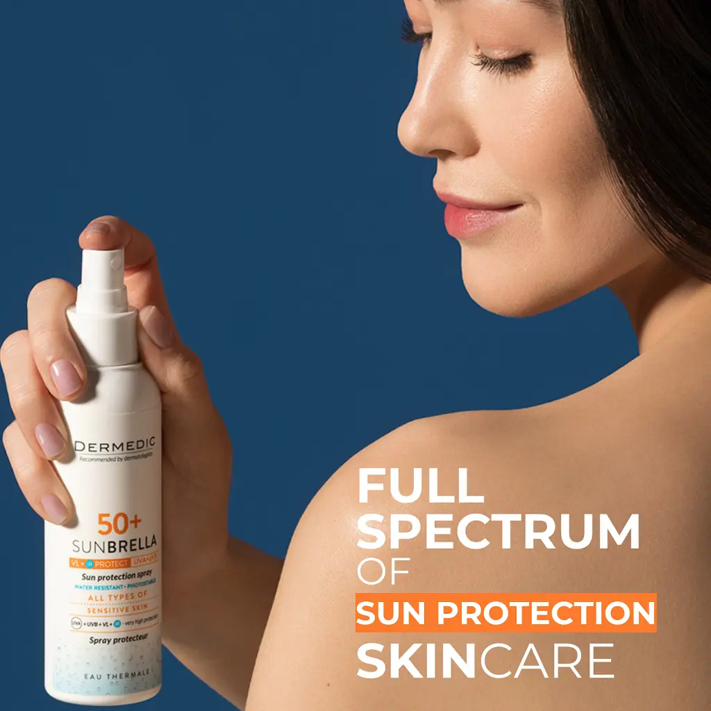 Засіб від засмаги Dermedic Sunbrella Сонцезахисний молочко-спрей для тіла SPF50+ 150 мл (5901643175269) - фото 2