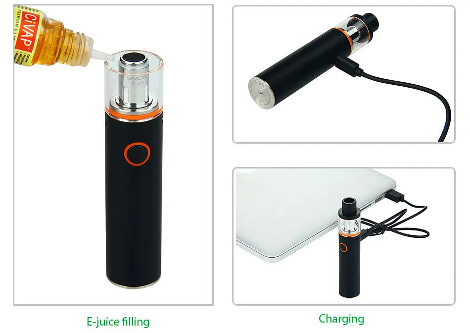 Електронна сигарета ATVS Vape Pen 22 1650 mAh Kit Сталевий (sn207) - фото 8
