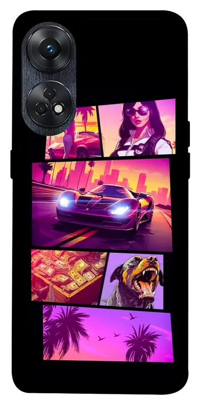 TPU чохол Demsky GTA vibes для Oppo Reno 8 T 4G