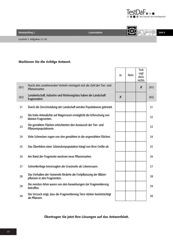 TestDaF Musterprufung 5. Heft mit Audio-CD. Test Deutsch als Fremdsprache - фото 16