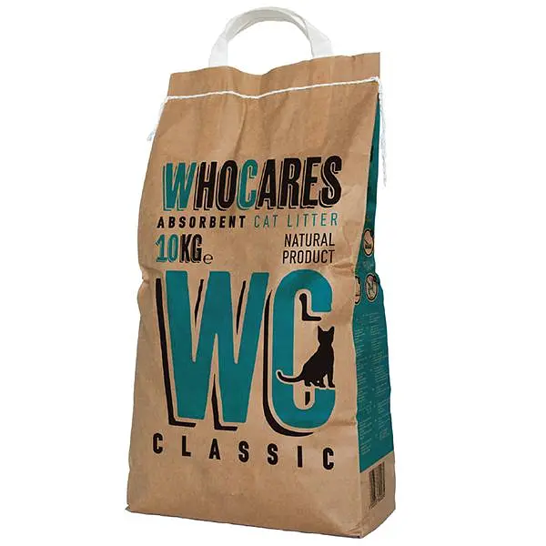 Поглинаючий наповнювач Who Cares WC Classic ВіСі Класик для котячого туалету, бентоніт 10 кг (800314)